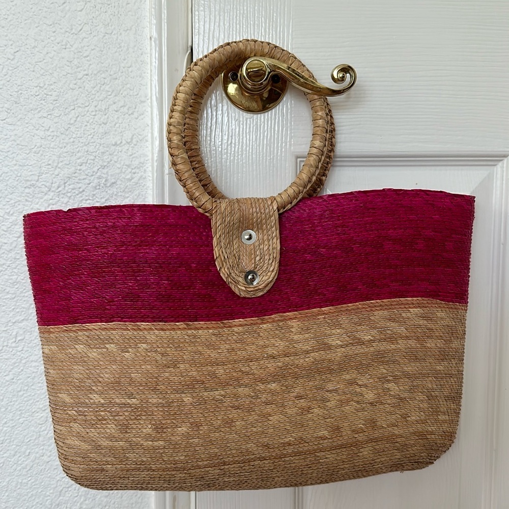Straw Beach Bag